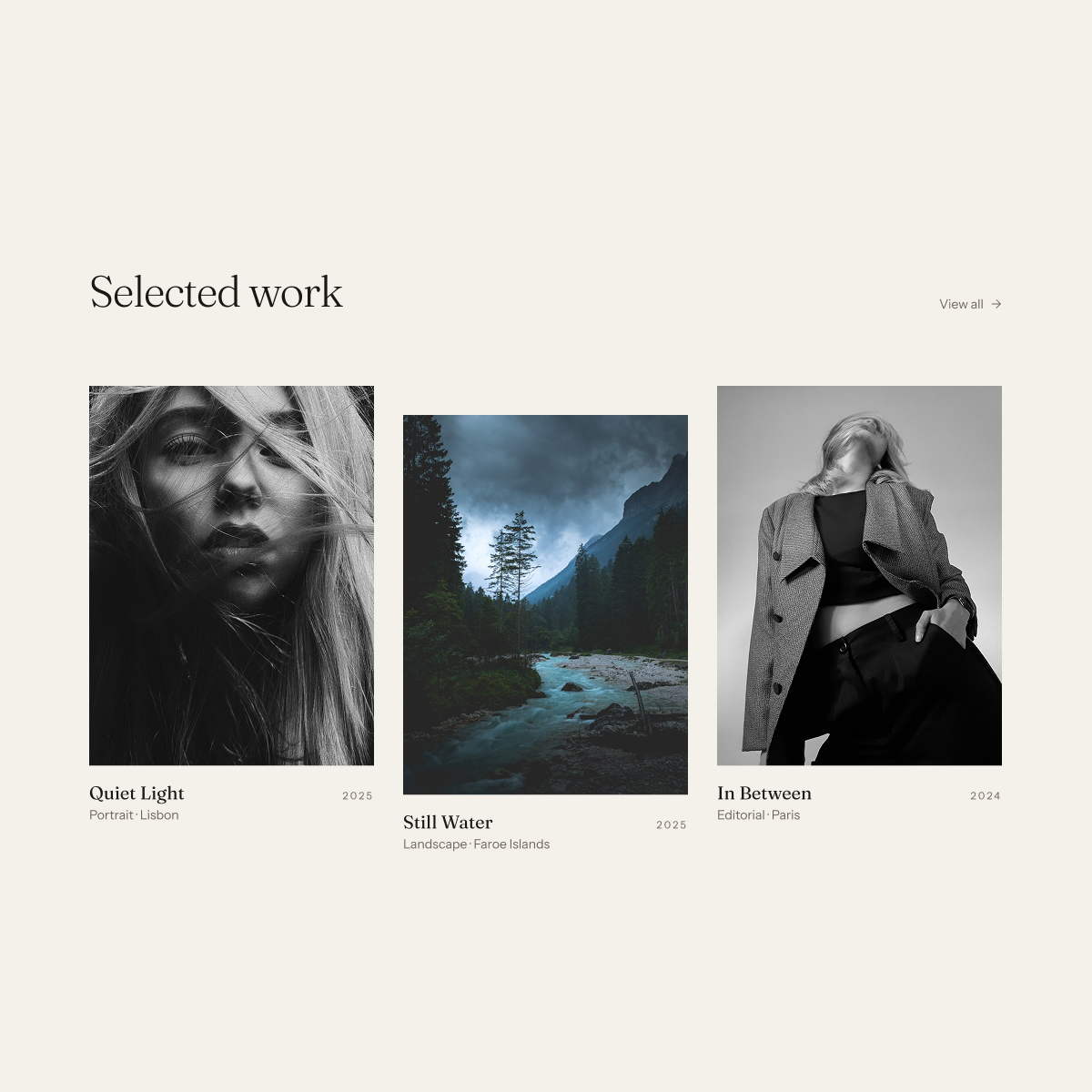 Elias Vance selected work